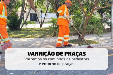 varrição de praças